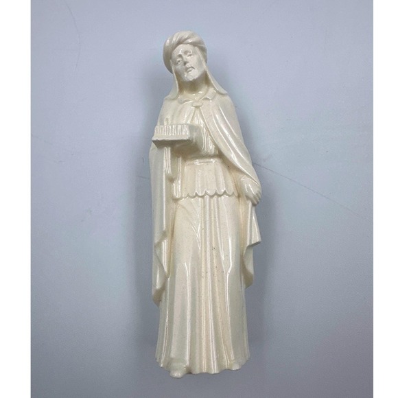 Vintage White Porcelain Nativity 3 Wise Men Religious Figurines 1970's - Picture 3 of 5